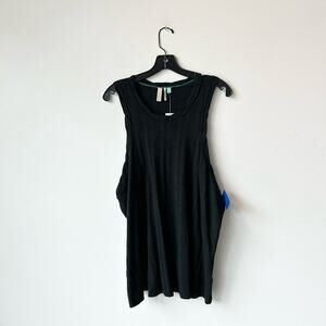 XXXL/3X Pilcro Black Tank Top